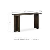 Signature Design by Ashley Jalenry Contemporary Console Sofa Table, Dark Brown Signature Design by Ashley