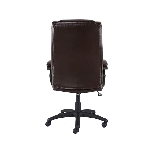 STAPLES 2554454 Kelburne Luxura Office Chair Brown STAPLES