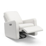 Graco Teddi Power Recliner Swivel Glider (Ivory Basketweave) – Electronic Power Recline, USB-A & USB-C Charger, Premium Cushioning & Comfort Graco