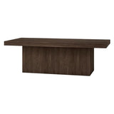 Henn&Hart 48" Wide Rectangular Coffee Table in Alder Brown, for Home, Living Room, Bedroom, Entertainment Room, Office Henn&Hart