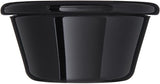 Carlisle FoodService Products 4312303 SAN Smooth Fluted Ramekin, 3 oz Capacity, 1.43" Height, Black (Case of 48) Carlisle FoodService Products