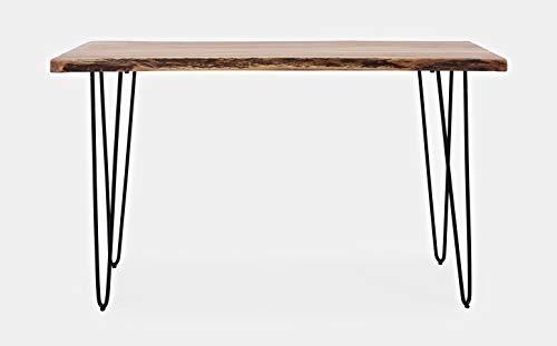 Jofran Nature's Edge 50" Modern Solid Wood Live Edge Console Sofa Table, Natural - WoodArtSupply