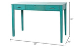 Hives and Honey Ainsley Vanity Desk Dressing Table with USB and Outlet - Turquoise Hives and Honey