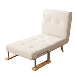 3 in 1 convertible sleeper sofa bed - Portable Rollaway Guest Bed Space-Saving Foldable Design for Easy Storage Futon Chair with 6-Level Adjustable Backrest for Guest Room Apartment Dorm, Cream Beige TIMBERKNOWS