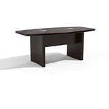 Mayline Aberdeen 6' Boat Shape Conference Table, Mocha Tf Safco