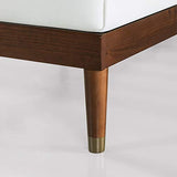 Zinus Raymond Mid-Century Solid Wood Platform Bed Frame with Adjustable Headboard Zinus