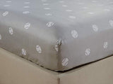 Chezmoi Collection 4-Piece Kids/Teens Sports Sheet Set - Soft Microfiber Gray White Baseball, Queen Size Chezmoi Collection