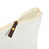 Juvale 6 Pack Canvas Makeup Bags with Zipper for Cosmetics, Toiletries, DIY Crafts (White, 11.75 x 5.5) Juvale