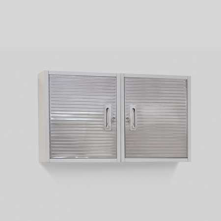 Seville Classics Wall Cabinet Storage, 24" W x 12" D x 28" H, Granite Gray Seville Classics