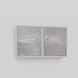 Seville Classics Wall Cabinet Storage, 24" W x 12" D x 28" H, Granite Gray Seville Classics