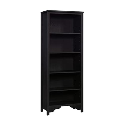 Sauder Dawson Trail 5-Shelf Bookcase in Raven Oak Finish - WoodArtSupply