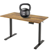 PulvinarVita Standing Desk Frame, Stand up Desk Frame Workstation, Electric Adjustable Legs, 3 Memory Height Settings, with Cable Management Tray and Storage Bag, 2pcs Headphone Hook PulvinarVita