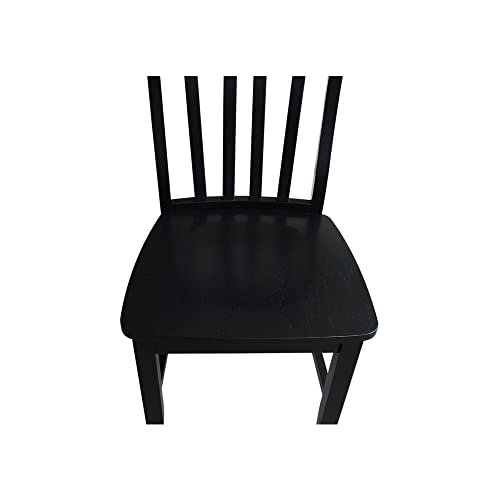 International Concepts Pair of Schoolhouse Chairs Black IC International Concepts