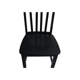 International Concepts Pair of Schoolhouse Chairs Black IC International Concepts