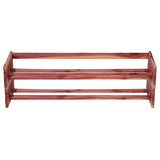 CedarFresh Stackable Cedar Shoe Rack, 29"l x 12"d x 5.5"h Household Essentials