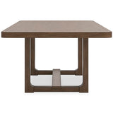 Signature Design by Ashley Cabalynn Farmhouse Dining Extension Table with 1 Removable Center Leaf, Light Brown Signature Design by Ashley