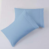 Exotic Linen Twin Size Sheets Set - 4 Piece Set - Hotel Luxury Bed Sheets - Extra Soft - 10" Deep Pockets - Easy Fit - Breathable & Cooling - Comfy -Light Blue Solid - 100% Cotton Sheets - 4 PC Exotic Linen