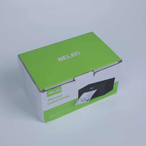 Nelko Bluetooth Thermal Shipping Label Printer, Wireless 4x6 Shipping Label Printer for Shipping Packages, Support Android, iPhone and Windows, Widely Used for Amazon, Ebay, Shopify, Etsy, USPS Nelko