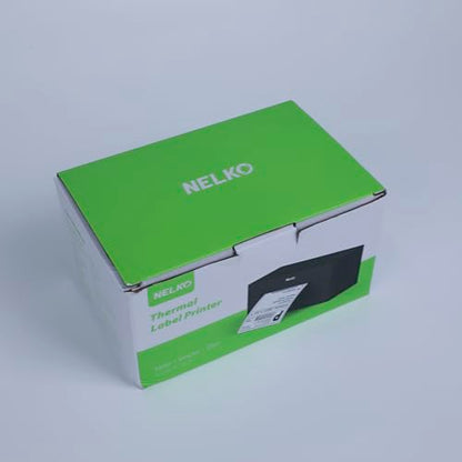 Nelko Bluetooth Thermal Shipping Label Printer, Wireless 4x6 Shipping Label Printer for Shipping Packages, Support Android, iPhone and Windows, Widely Used for Amazon, Ebay, Shopify, Etsy, USPS