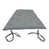 D&D Futon Furniture Traditional Japanese Floor Rolling Futon Mattress, Cotton Batting/Foam/Polyester Batting, Foldable Bed (Gray, 3 x 54 x 80 (in) Full Size) D&D Futon Furniture