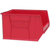 Akro-Mils 30283 Super-Size AkroBins Plastic Storage Bins, Space-Saving Stackable Bins for Garage, Classroom, Warehouse Organization, 20-Inch L x 18-Inch W x 12-Inch H, Red, 1-Pack Akro-Mils