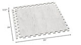 Forest Floor Farmhouse 3/8 Inch Thick Printed Foam Tiles, Premium Wood Grain Interlocking Foam Floor Mats, Anti-Fatigue Flooring – Stylish Flooring Solution, Porch Post White, 100 Sq Ft We Sell Mats