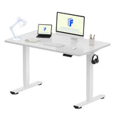 FLEXISPOT EN1 One-Piece Standing Desk 48 x 24 Inches Height Adjustable Electric Sit Stand Up Desk Home Office Desk FLEXISPOT