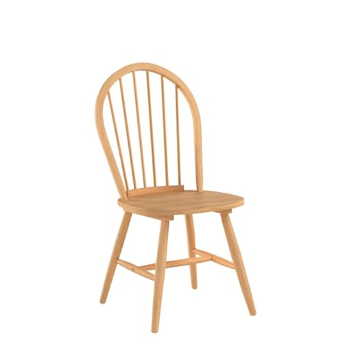Giantex Set of 2 Windsor Chairs, Wood Dining Chairs, French Country Armless Spindle Back Dining Chairs, Farmhouse Kitchen Dining Room Chairs, Oak Giantex