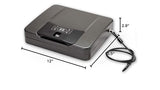 Hornady Rapid Safe 4800KP - Portable Gun Safe for Firearms - RFiD Safe for Fast, Multiple Method Entry - Includes Rapid Safe, RFiD Wristband, Key Fob, 2 Decals, 2 Barrel Keys and Security Cable Hornady