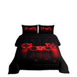Boys Gamer Comforter Set Queen Size,Gamepad Bedding Set Kids Young Man Video Games Down Comforter for Teen Child Game Room Decor Black Red Classic Retro Gaming Quilted Duvet Set with Pillowcase Erosebridal