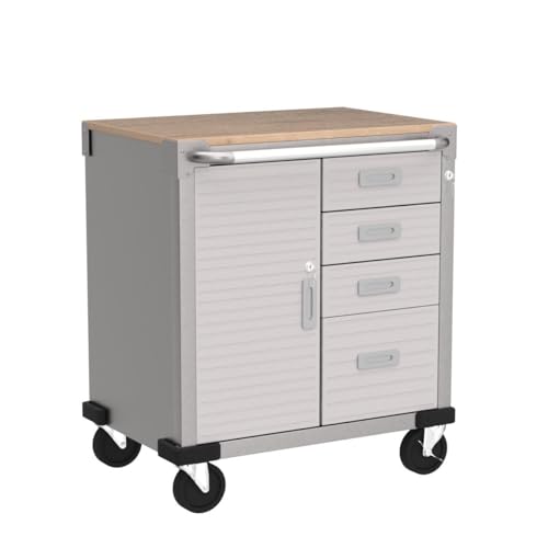 Seville Classics UltraHD Rolling Storage Cabinet with Drawers - WoodArtSupply