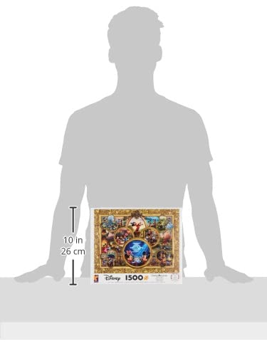 Ceaco - Thomas Kinkade - Disney Dreams Collection - Mickey's 90th Birthday Collage - 1500 Piece Jigsaw Puzzle,Golden Color, 3401-29, 32 x 24 Ceaco