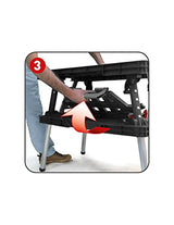 KETER 249137 Folding Workbench Portable Painted Tool Table with Integrated Handle 53 x 83 x 75.5 cm, Red-black Keter