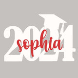 2024 Personalized Name Wood Graduation Cap Sign, Custom Graduation Name Sign, Class of 2024 Grad Photo Shoot Props Party Backdrop Decor for High School or College Graduate Souvenir Gifts BOELRY