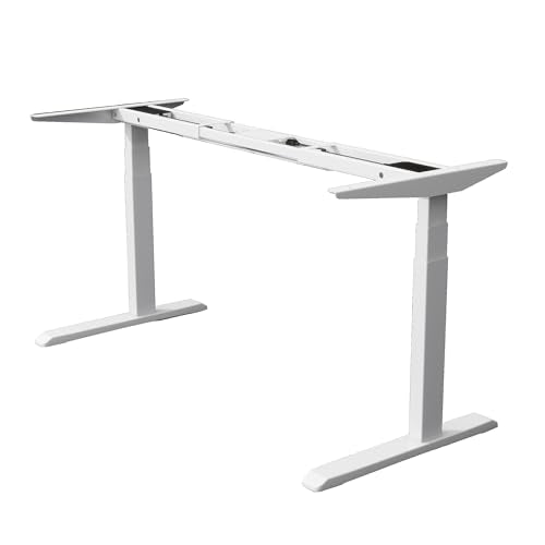 Fromann Dual Motor Standing Desk Frame 3 Stage Legs Electric Heavy Duty Sit Stand up Height Adjustable Desk Base for Home and Office Fromann
