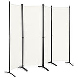 Giantex 5.6 Ft Tall 4 Panel Room Divider White, Lightweight Portable Folding Privacy Screen, Freestanding Partition Wall Divider and Separator for Bedroom Home Office Apartment Studio Giantex