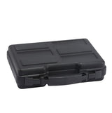 REBUST Lockable Hard Gun Case ; TSA Approved Lock Firearm Travel Case ; Revolver, Pistol, Handgun Hard Case with Foam Interior ; Shockproof Gun Storage & Carrying Case, Black 12.5 x 10.3 x 3.15 Inch REBUST