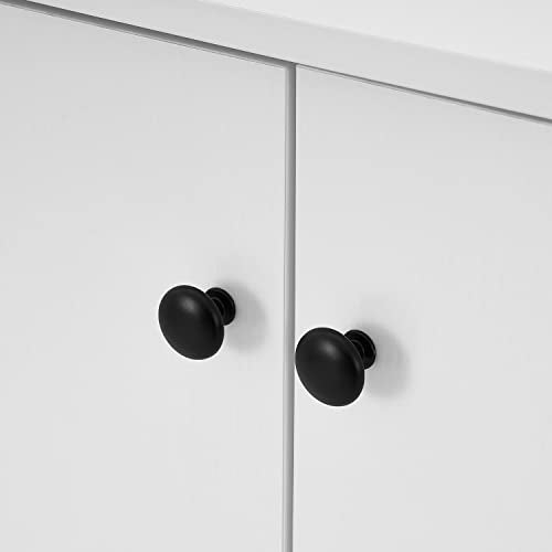 Panana Sideboard Buffet Cabinet Kitchen Storage Cabinet Living Room 4 Doors Console Table (White) Panana