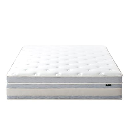 ZINUS 14 Inch Cooling Comfort Support Hybrid Mattress [New Version], King, Fiberglass Free, Medium Plush, Cooling Motion Isolation, Certified Safe Foams & Fabric, Mattress in A Box