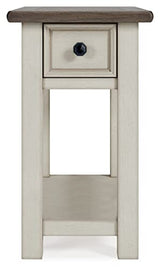 Signature Design by Ashley Bolanburg Farmhouse Chair Side End Table, Light Brown & Whitewash Signature Design by Ashley