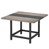 Tribesigns Square Dining Table for 4 People, Farmhouse 39.4"x 39.4"x29.5 “ inches Wooden Kitchen Table, Farmhouse 2 Person Dinning Table for Dinning Room &Small Space Tribesigns