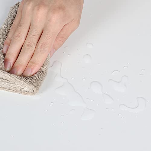 Yaheetech Bathroom Floor Storage Cabinet, Wooden Free Standing Storage Organizer with 2 Doors & Adjustable Shelves, for Living Room Hallway, White Yaheetech