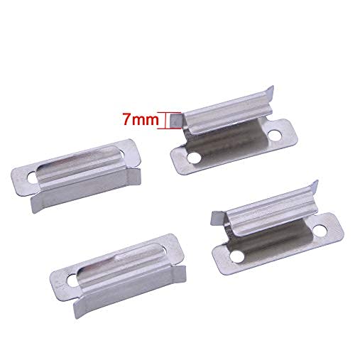 Original Ender 3 Pro Bed Clips Clamp 7mm for Creality Ender 3 V2 Ender 3S Ender 5 Pro Ender 7 CR-20 PRO CR-10S Pro 3D Printer Heated Bed Glass Bed Platform (Bed Clips) POLISI3D