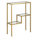 Henn&Hart 22" Wide Rectangular Console Table in Brass, Entryway Table, Accent Table for Living Room, Hallway Henn&Hart
