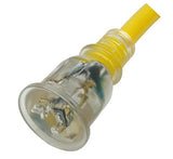 Yellow Jacket Extra Heavy Duty Extension Cord, 50Ft, 10 Gauge, 3 Conductor, Lighted End, Weather Resistant, SJTW, Yellow, 2991 Yellow Jacket