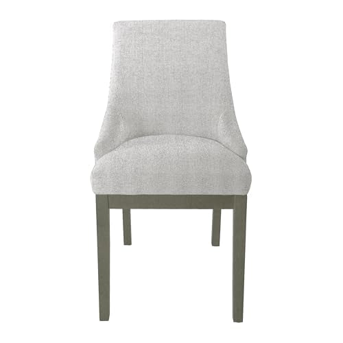 HomePop Home Decor | Upholstered Anywhere Dining Chair | Accent Chairs for Living Room & Bedroom | Decorative Home Furniture - Neutral Textured Solid (Single Pack) HomePop