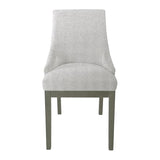 HomePop Home Decor | Upholstered Anywhere Dining Chair | Accent Chairs for Living Room & Bedroom | Decorative Home Furniture - Neutral Textured Solid (Single Pack) HomePop
