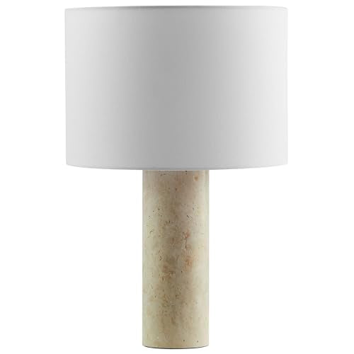 Modway Zenith Travertine Stone Pillar Table Lamp in Travertine Modway