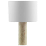 Modway Zenith Travertine Stone Pillar Table Lamp in Travertine Modway