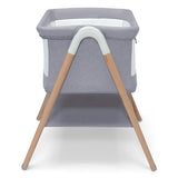 Simmons Kids Koi by The Bed Bassinet with Breathable Mesh and Natural Beechwood Legs, Dove Grey Delta Children